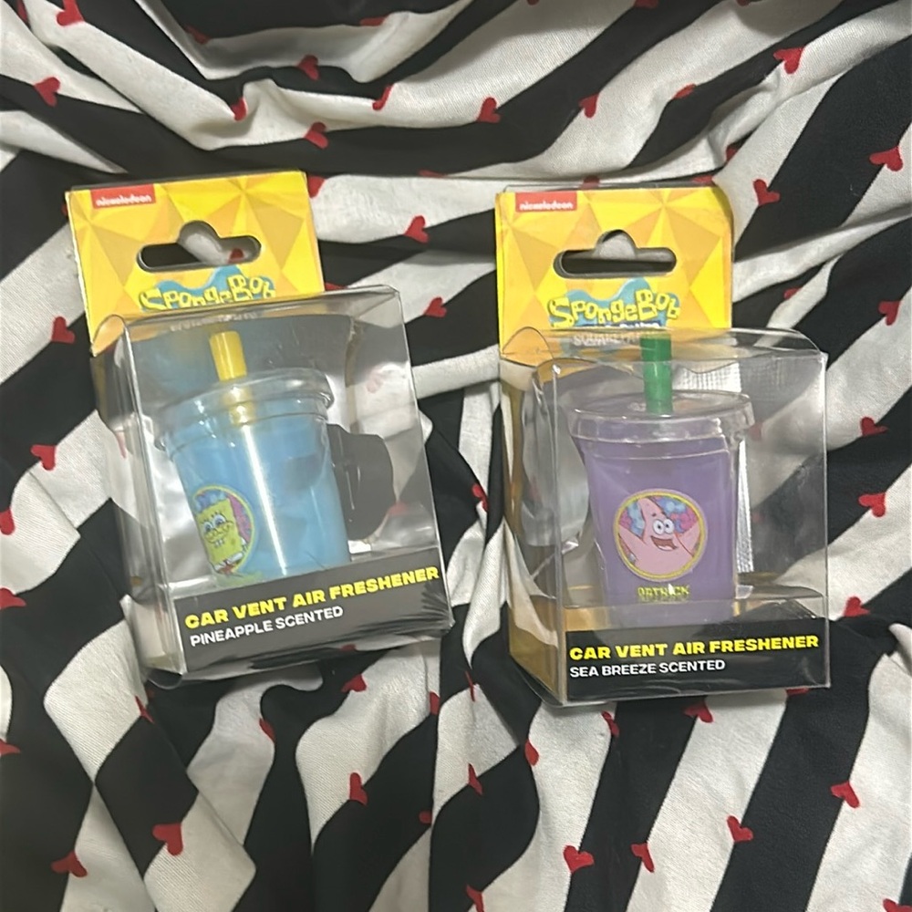 Set of 2 SpongeBob SquarePants Car Vent Air Fresheners